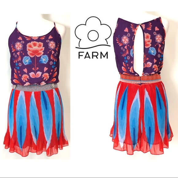 Anthropologie Pants - Anthro • FARM RIO Floral Pleated Romper Size M